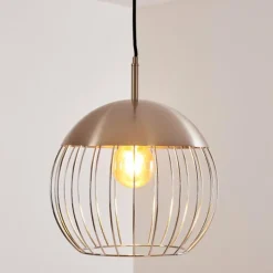 hofstein Suspension Agiez Nickel mat, 1 lumière* Suspensions