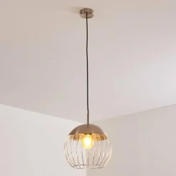 hofstein Suspension Agiez Nickel mat, 1 lumière* Suspensions