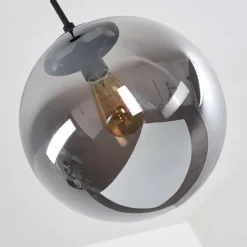 hofstein Suspension Agropoli Fumée, Noir, 1 lumière