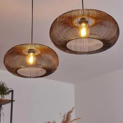 hofstein Suspension Agueda Noir, 2 lumières