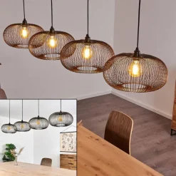 hofstein Suspension Agueda Noir, 4 lumières