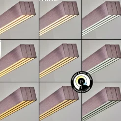 hofstein Suspension Airolo LED Brun, 3 lumières