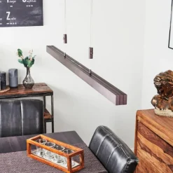 hofstein Suspension Airolo LED Brun, 3 lumières