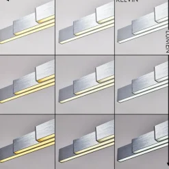 hofstein Suspension Airolo LED Chrome, Nickel mat, 3 lumières