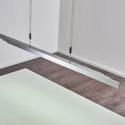 hofstein Suspension Airolo LED Chrome, Nickel mat, 3 lumières