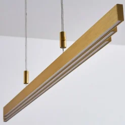 hofstein Suspension Airolo LED Laiton, 3 lumières