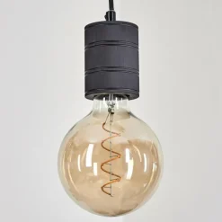 Lampes Industrielles-hofstein Suspension Ajaccio Noir, 8 lumières