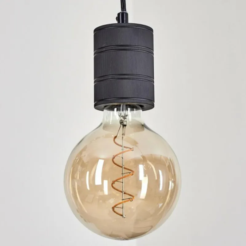 Lampes Industrielles-hofstein Suspension Ajaccio Noir, 8 lumières