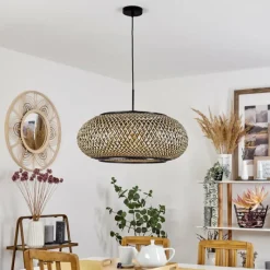 Luminaires Scandinaves-hofstein Suspension Alavi Noir, 1 lumière