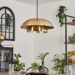 Lampes Vintages & Rétros-hofstein Suspension Albo Noir, 1 lumière