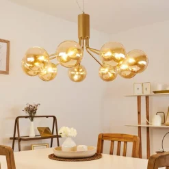 hofstein Suspension Alden Laiton, 9 lumières