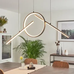 hofstein Suspension Alelua LED Gris, 1 lumière, Télécommandes