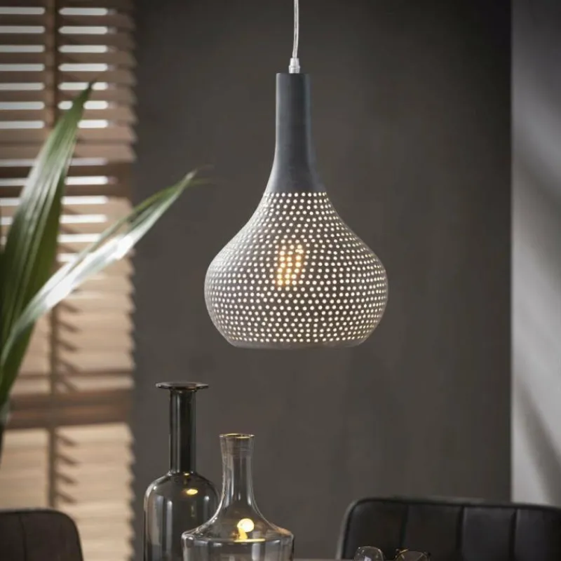 Lampes Industrielles-hofstein Suspension Alenhoven Gris, 1 lumière