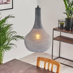 hofstein Suspension Alenhoven Gris, 1 lumière