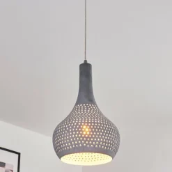 hofstein Suspension Alenhoven Gris, 1 lumière