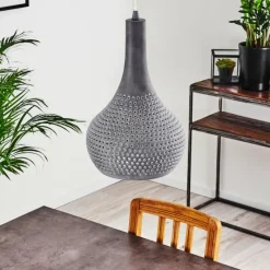 hofstein Suspension Alenhoven Gris, 1 lumière