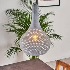 hofstein Suspension Alenhoven Gris, 1 lumière