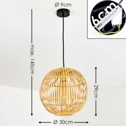 Luminaires Scandinaves-hofstein Suspension Alesund Noir, 1 lumière