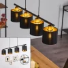 Lampes En Tissu-hofstein Suspension Alsen Noir, 4 lumières