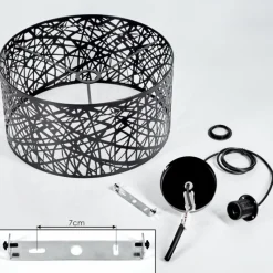 Lampes Industrielles-hofstein Suspension Altoplano Noir, 1 lumière