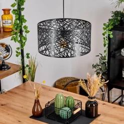 Lampes Industrielles-hofstein Suspension Altoplano Noir, 1 lumière