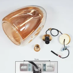 hofstein Suspension Alvares Bronze, 1 lumière