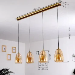 hofstein Suspension Alvares Laiton, 4 lumières