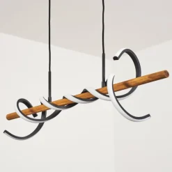 hofstein Suspension Alvarim LED Écru, Noir, 1 lumière