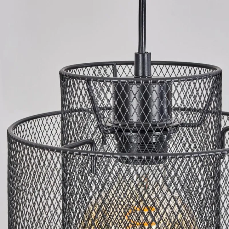 Lampes Industrielles-hofstein Suspension Amsoldingen Noir, 4 lumières