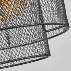 Lampes Industrielles-hofstein Suspension Amsoldingen Noir, 4 lumières