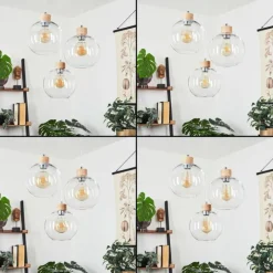 Lampes À Boules-hofstein Suspension Andeer Chrome, Écru, 3 lumières