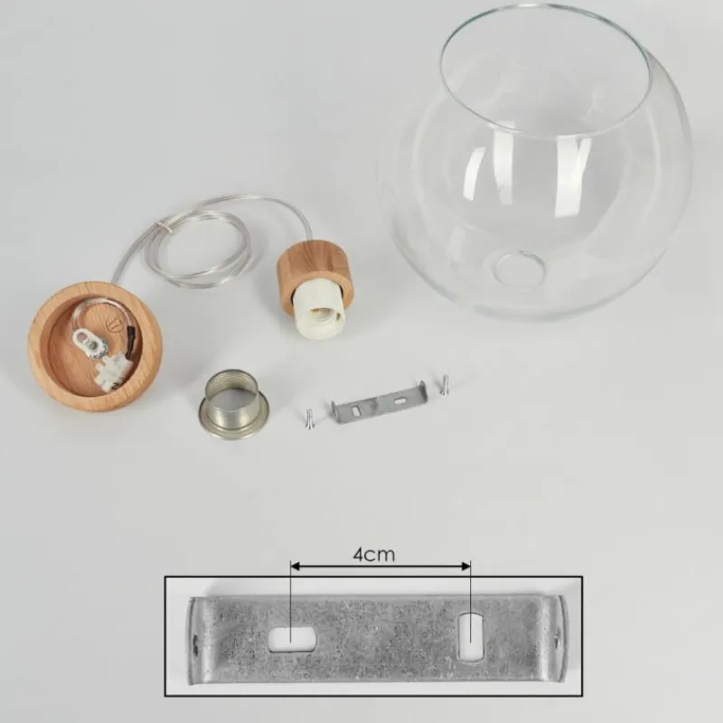 Lampes À Boules-hofstein Suspension Andeer Écru, 1 lumière