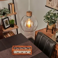 Lampes À Boules-hofstein Suspension Andeer Écru, 1 lumière