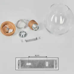 Lampes À Boules-hofstein Suspension Andeer Écru, 1 lumière