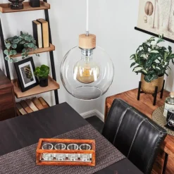 Lampes À Boules-hofstein Suspension Andeer Écru, 1 lumière