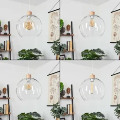 Lampes À Boules-hofstein Suspension Andeer Écru, 1 lumière