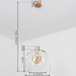 Lampes À Boules-hofstein Suspension Andeer Écru, 1 lumière