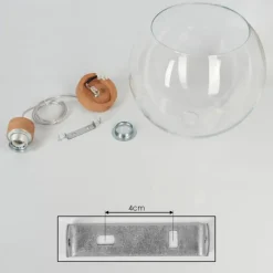 Lampes À Boules-hofstein Suspension Andeer Écru, 1 lumière