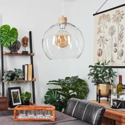 Lampes À Boules-hofstein Suspension Andeer Écru, 1 lumière