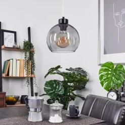 Suspension Verre Fumé-hofstein Suspension Andeer Noir, 1 lumière