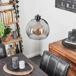 Suspension Verre Fumé-hofstein Suspension Andeer Noir, 1 lumière