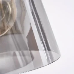 Suspension Verre Fumé-hofstein Suspension Angelshaug Noir, 8 lumières