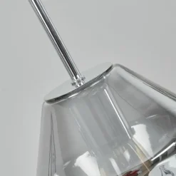 Suspension Verre Fumé-hofstein Suspension Anjou Chrome, 3 lumières