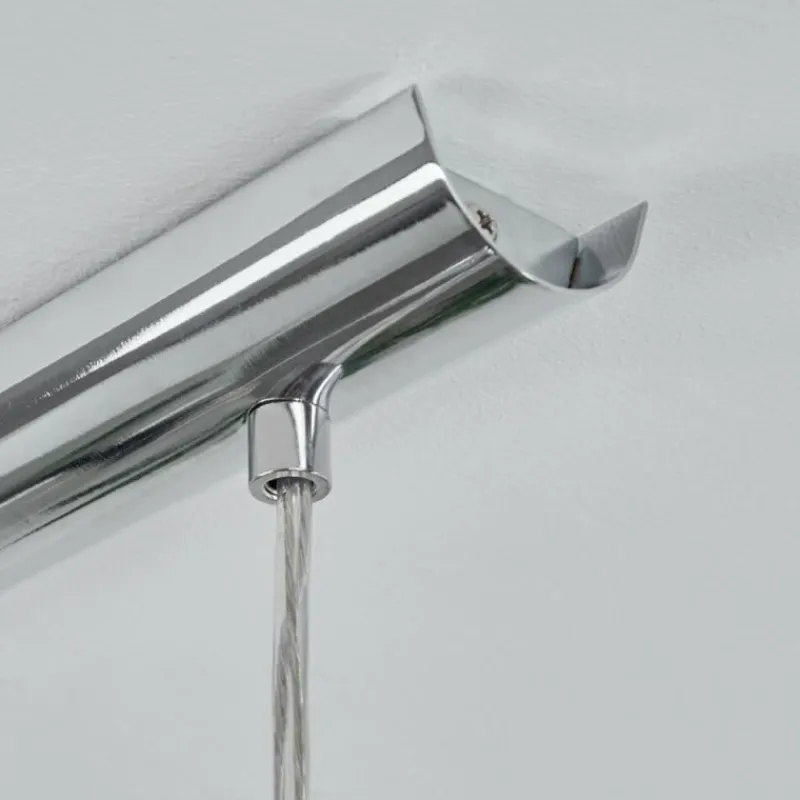 Suspension Verre Fumé-hofstein Suspension Anjou Chrome, 3 lumières