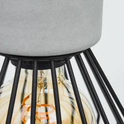 Lampes Vintages & Rétros-hofstein Suspension Annadale Gris, Noir, 4 lumières