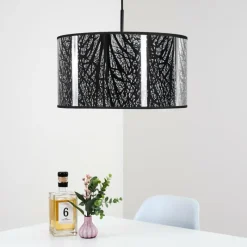 Lampes Vintages & Rétros-hofstein Suspension Annaoplis Noir, 1 lumière