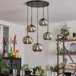 hofstein Suspension Apedo Fumé, 5 lumières