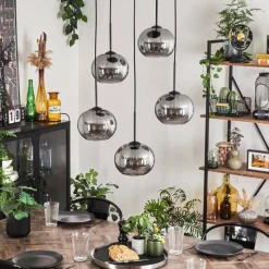 hofstein Suspension Apedo Fumé, 5 lumières