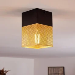 hofstein Suspension Armenie Laiton, Noir, 1 lumière