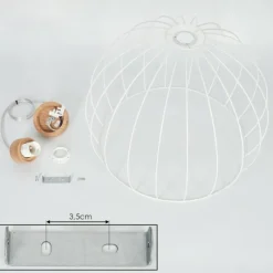 Lampes En Bois-hofstein Suspension Atake Écru, 1 lumière